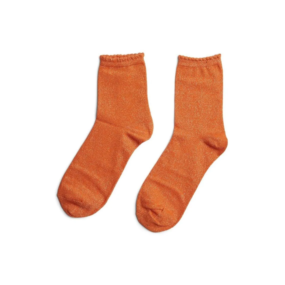 Chaussettes orange en coton | 3 Suisses