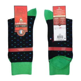 Chaussettes Semis Colore noir - Labonal : vente chaussettes pour ho...