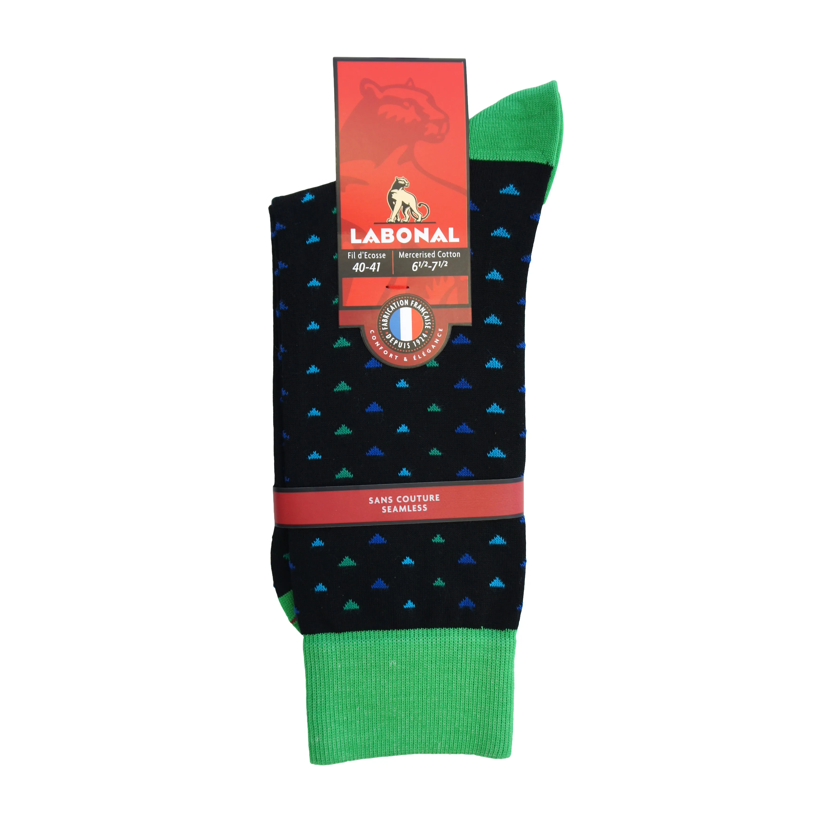 Chaussettes Semis Colore noir - Labonal : vente chaussettes pour ho...