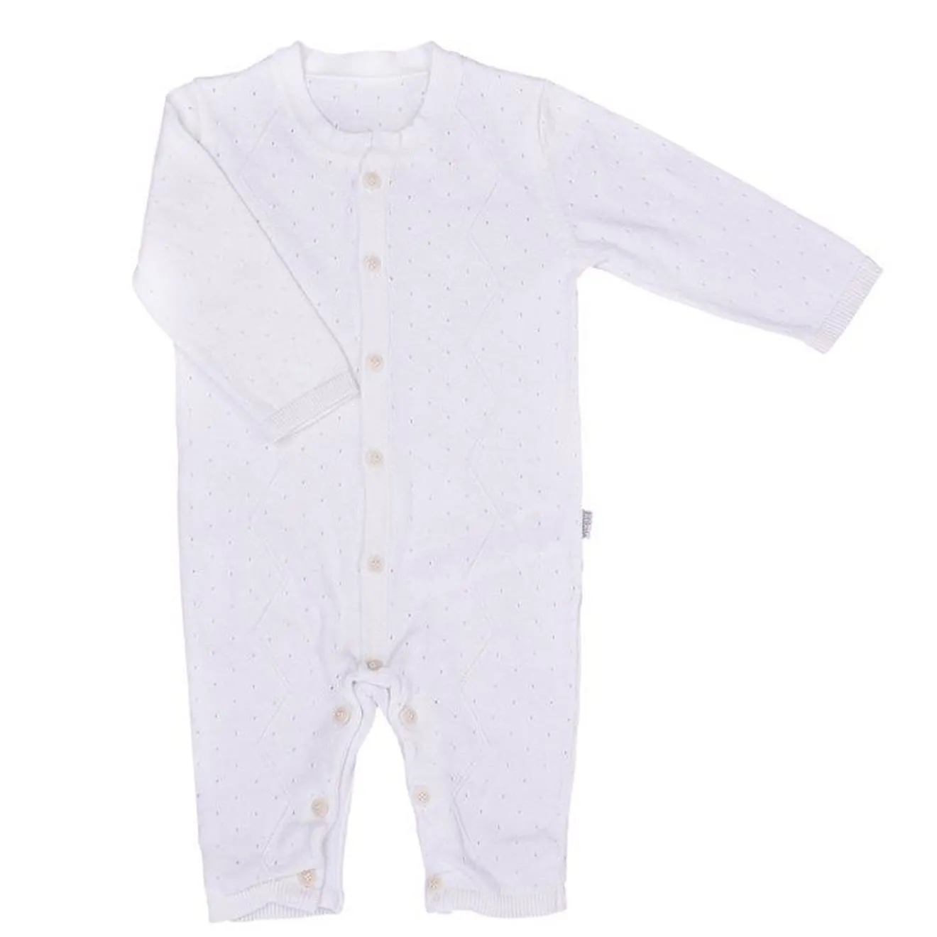 Combinaison bébé en tricot de coton bio rose - Sevira Kids