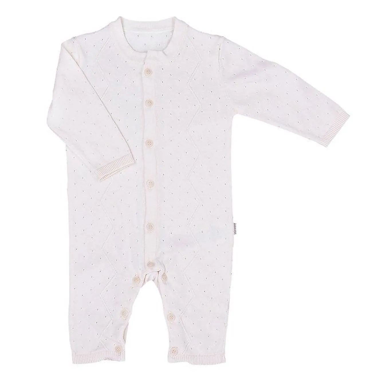 Combinaison bébé en tricot de coton bio rose - Sevira Kids