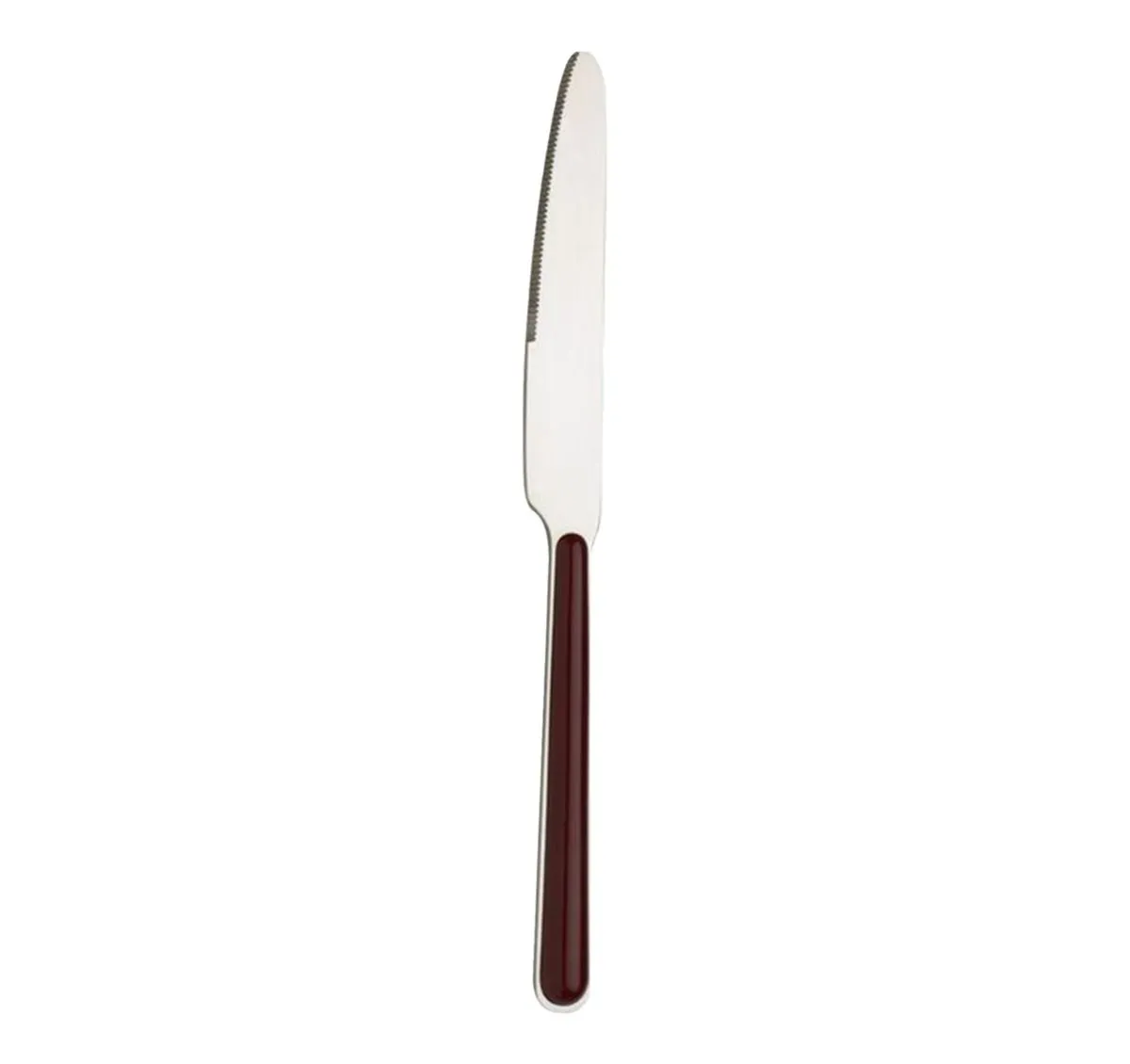 Couteau de Table cranté RIO Inox 18/0 Épaisseur 20 Bordeaux