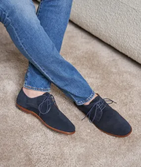 Derbies en daim Bleu Marine  L'Homme élégant 