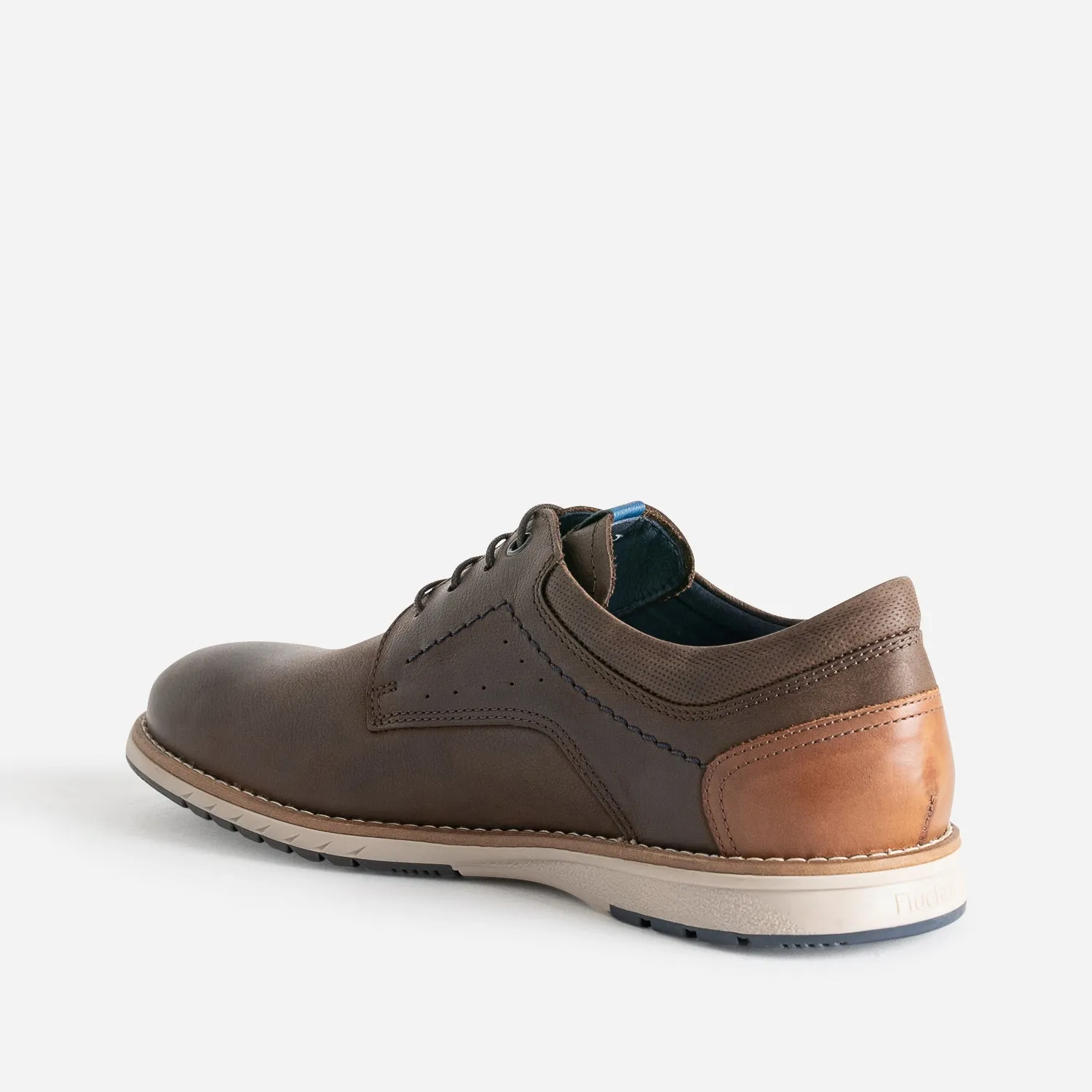 Derby FLUCHOS marron cuir nubuck - Baskets / Tennis Homme | ERAM