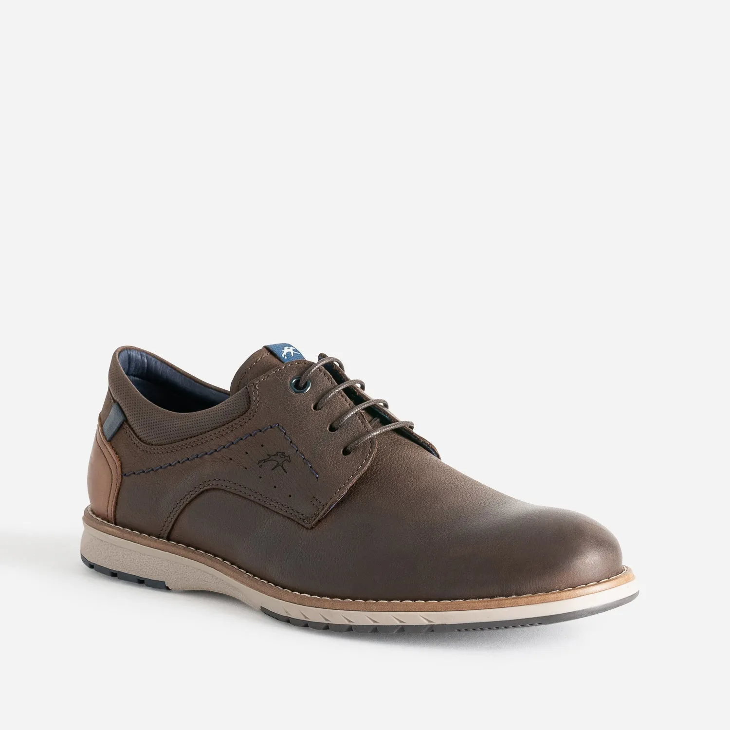 Derby FLUCHOS marron cuir nubuck - Baskets / Tennis Homme | ERAM