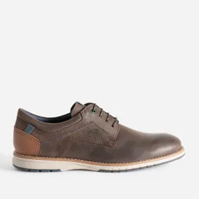 Derby FLUCHOS marron cuir nubuck - Baskets / Tennis Homme | ERAM