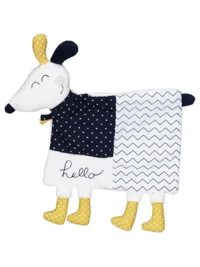 Doudou Mouchoir en velours blanc - SAUTHON - Blanc