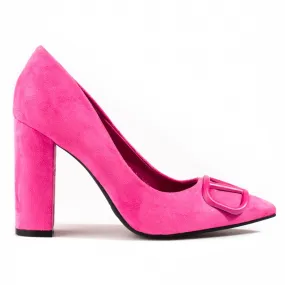 Escarpins en daim fuchsia Vinceza, femmes rose