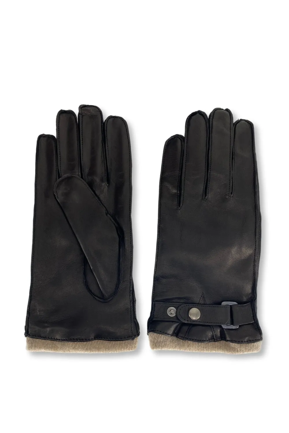 Gant agneau plongé doublé cachemire, Caridei - GANT 118/10 Noir | Cesare Nori