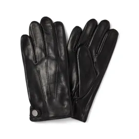 Gants en Cuir 3 boutons Noir