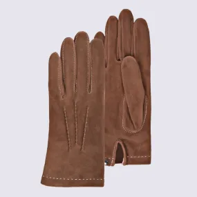 Gants Isotoner, gants femme en cuir de chèvre camel| Igert Chausseur&Maroquinerie