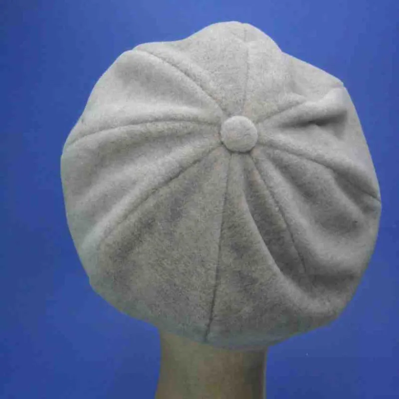 Gavroche à très petit plateau en polaire beige | Casquette femme