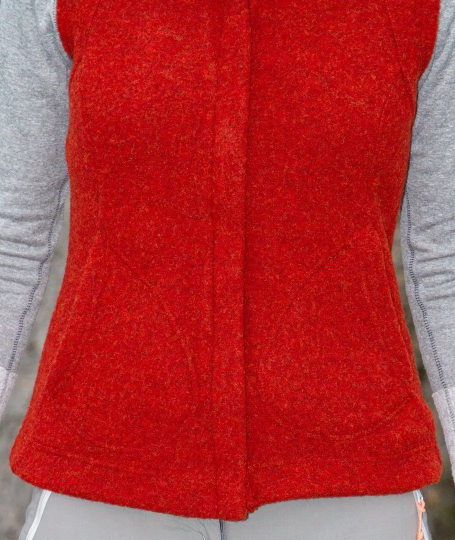 Gilet Femme Sans Manche Pure Laine Bio Sport France - Lussas