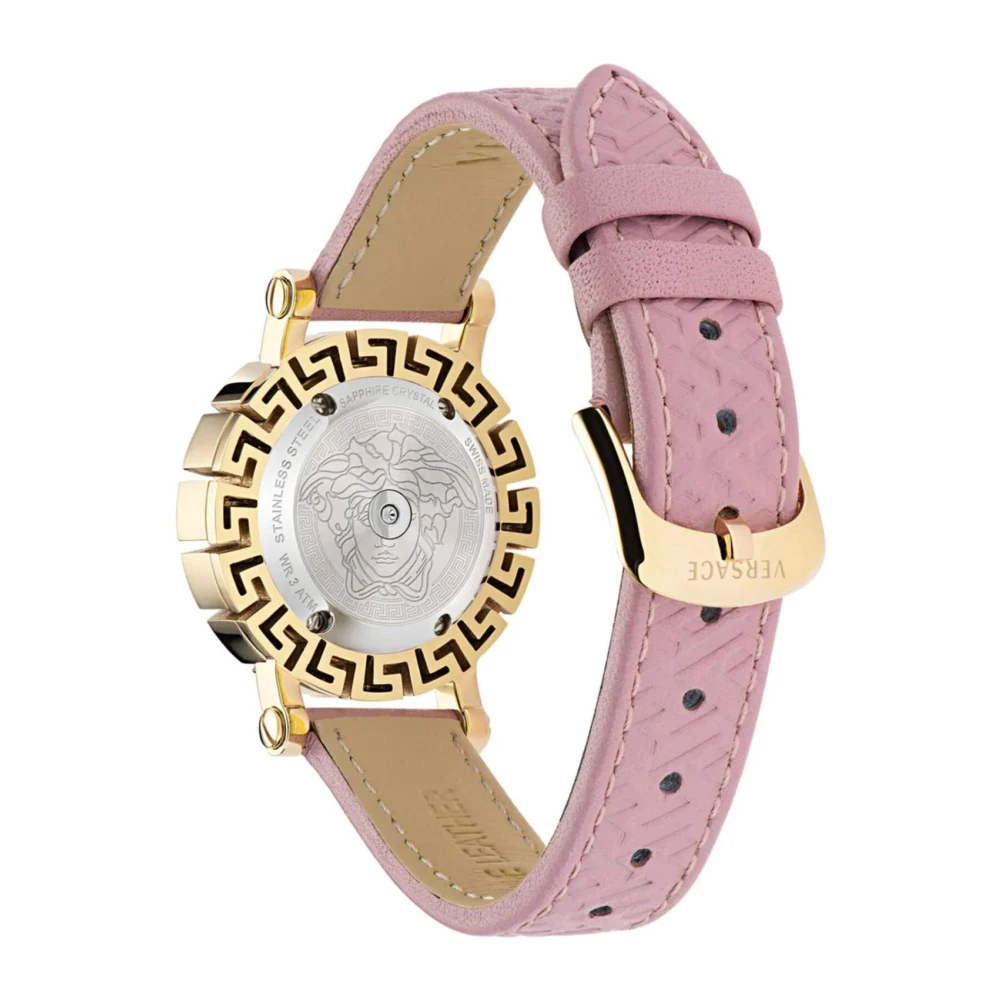 GRECA GLAM Montre en Cuir Rose Or