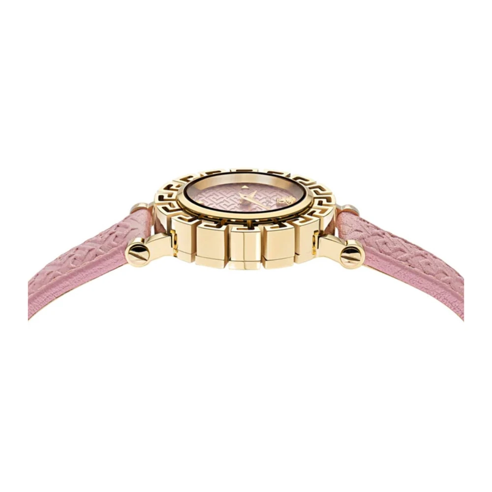 GRECA GLAM Montre en Cuir Rose Or