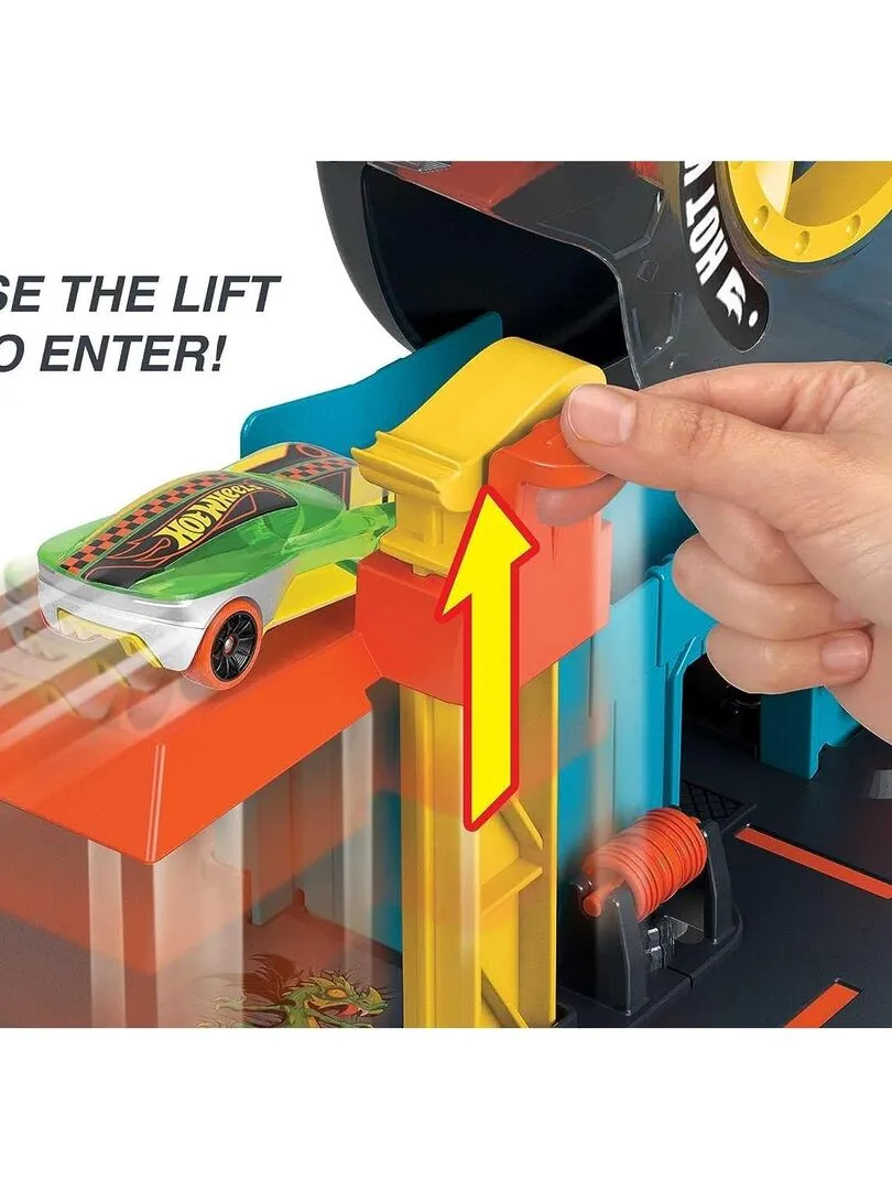 Hot Wheels City - Circuit boutique de pneus - Multicolore