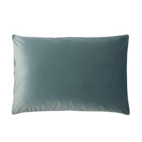 Housse De Coussin Unie En Velours, Gatsby Bleu Fjord | 3 Suisses