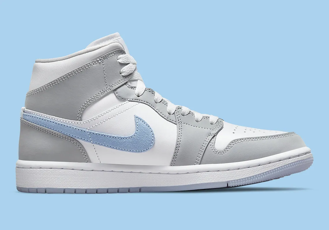 Jordan 1 Mid Wolf Grey Aluminum