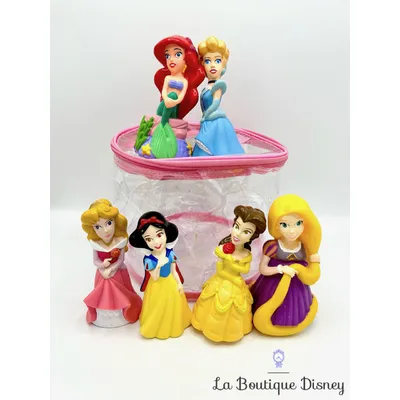 Jouet Figurines de Bain Princesses Disneyland Paris 2019 Disney Belle Raiponce Blanche Neige Ariel Aurore Cendrillon