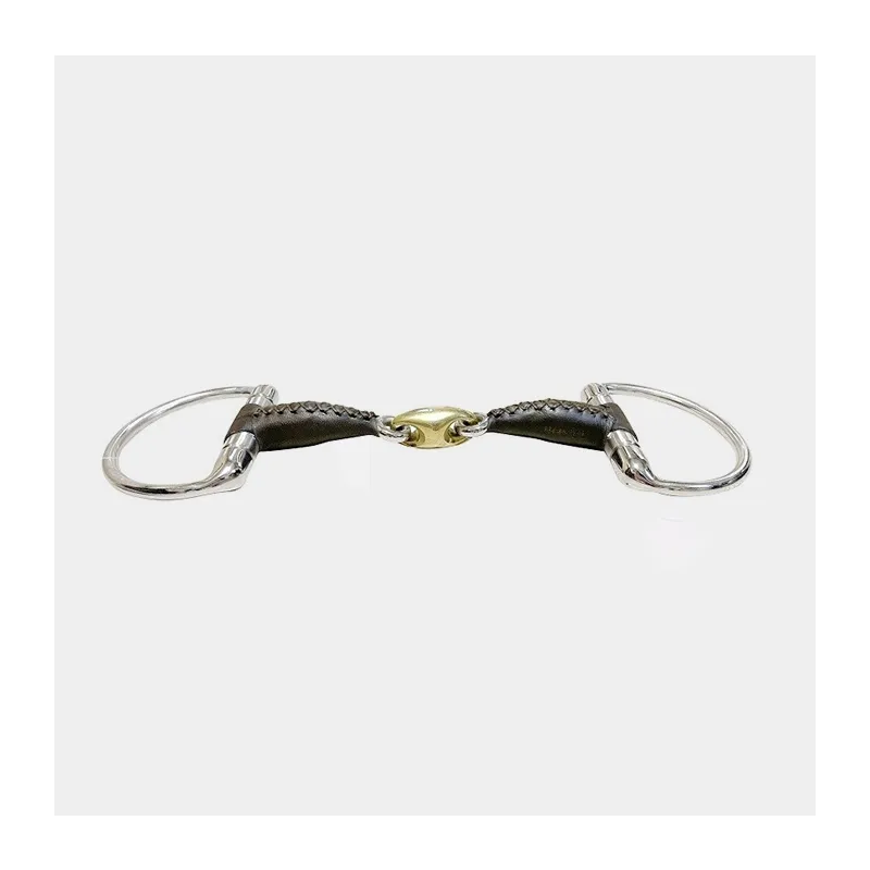 JUMPIN - Mors à olives en cuir double brisure