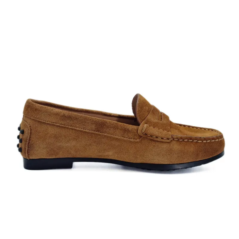 Le mocassin souple en velours camel - Triver Flight - Scarpe