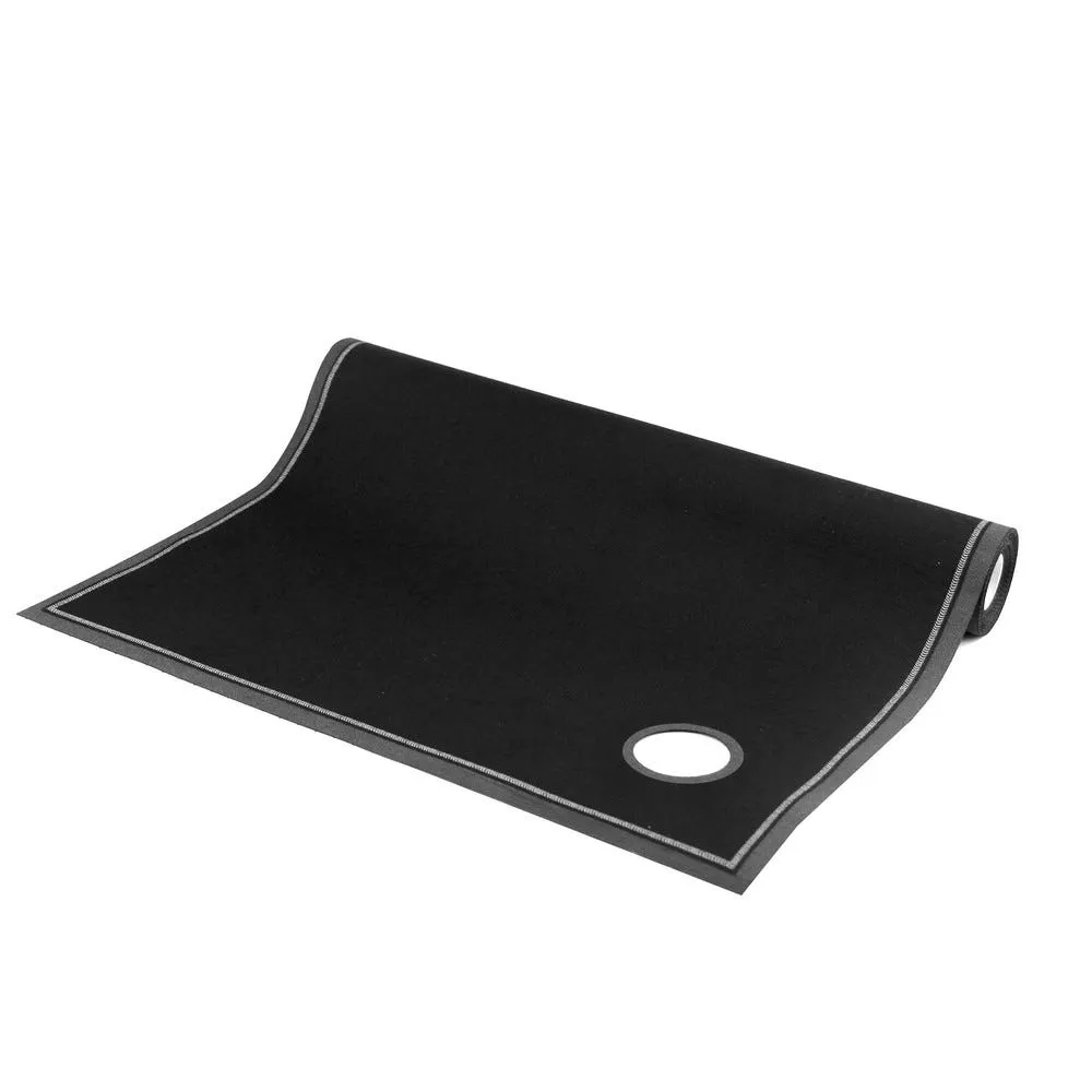 Liteau en rouleau coton noir 40x40cm - par 12
