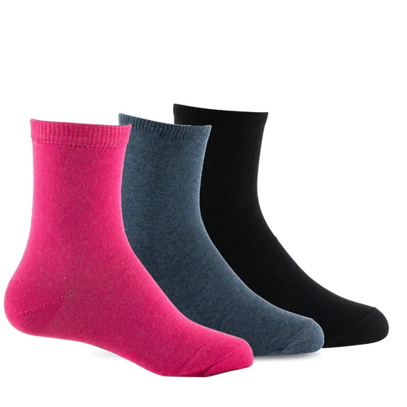 Lot de 3 paires de chaussettes en pur coton
