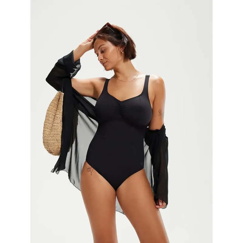 Maillot de bain 1 pièce bars noir femme - Adidas | wimod