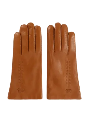 MAISON FABRE  Gants en cuir  - Marron