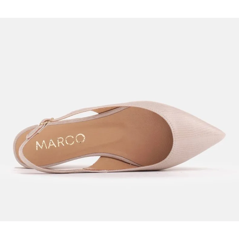 Marco Shoes Sandales en daim naturel beige 1965P-103-1