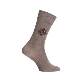 MI-CHAUSSETTES Losange placé laine - Sans couture - Gris - Labonal ...