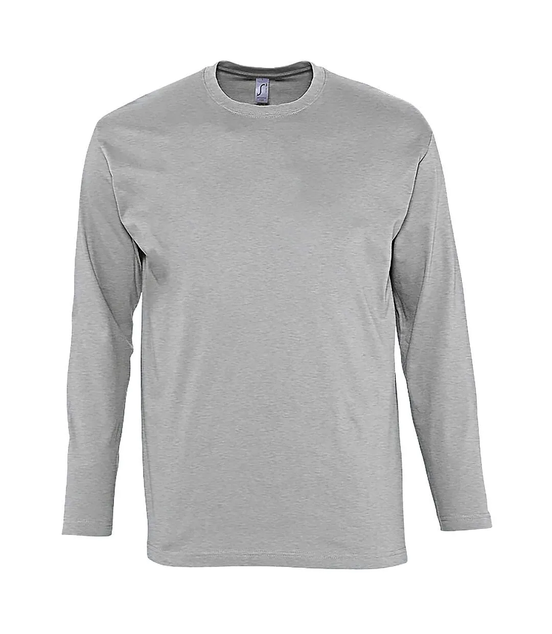 Monarch t-shirt à manches longues homme gris chiné SOLS