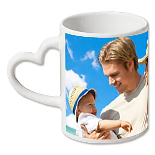 Mug coeur photo personnalisé