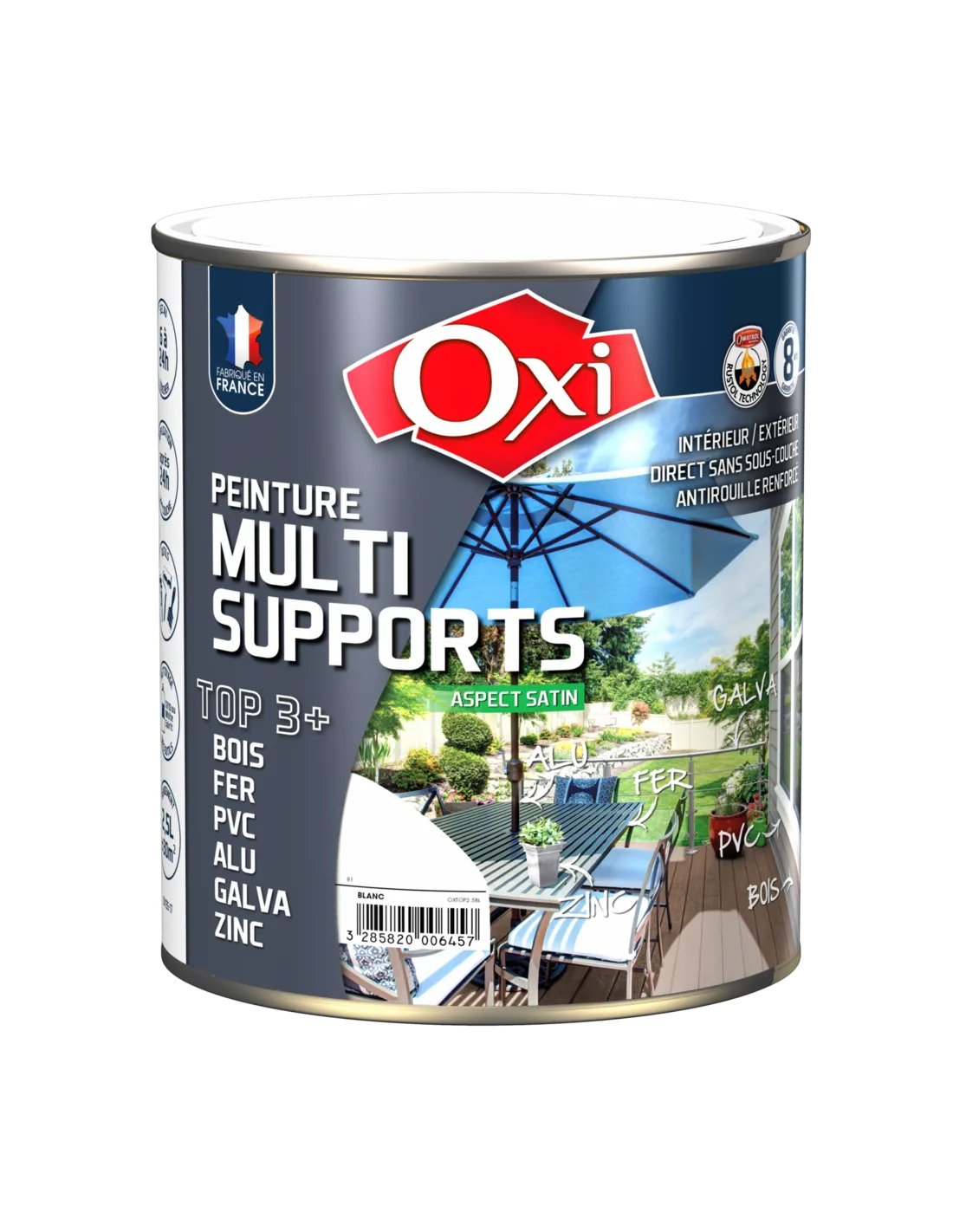 Multi Support Top 3 Rouge Vif 2l5 - OXI - 95679