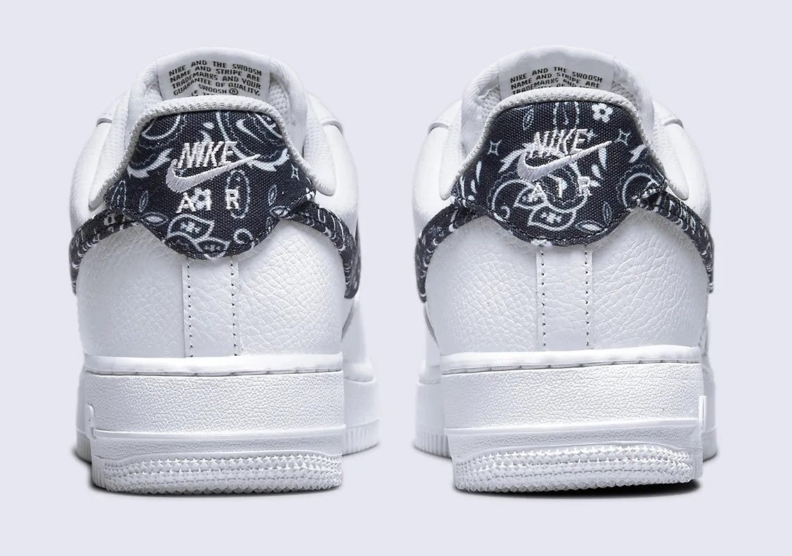 Nike Air Force 1 Low '07 Essential White Black Paisley