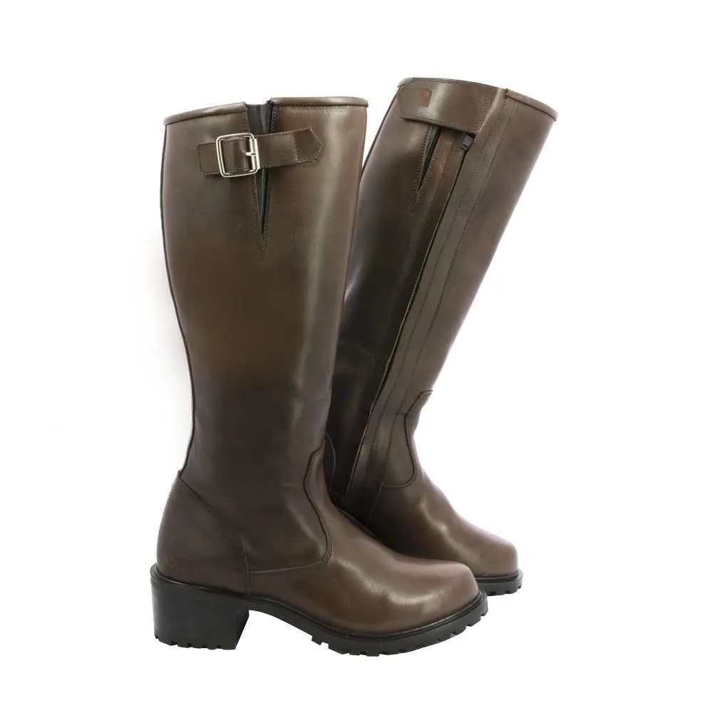  OVERLAP Bottes SHAYENNE LADY BROWN  Bottes moto