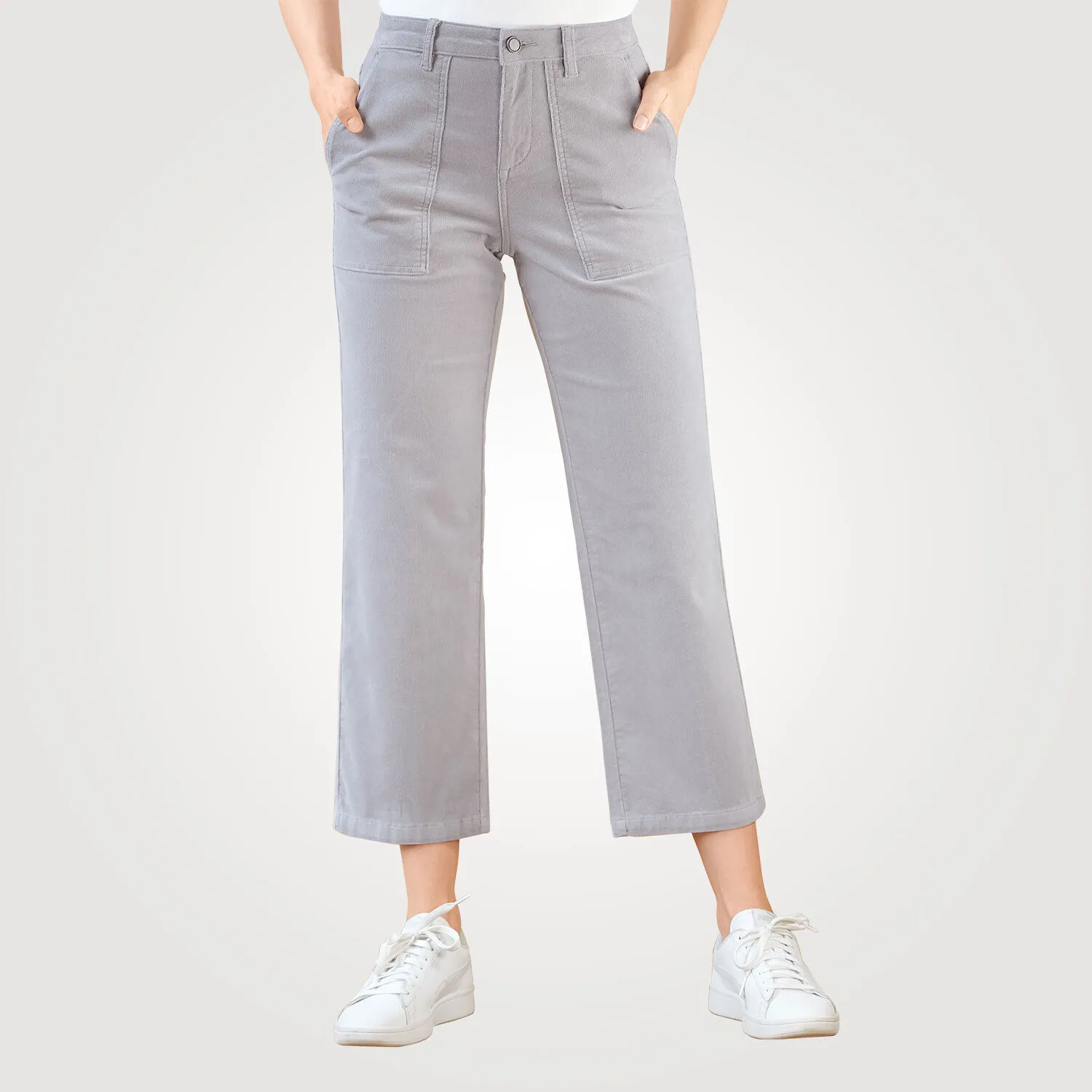 Pantalon dames en velours côtelé fin, forme culotte ⋆ Lehner Versand