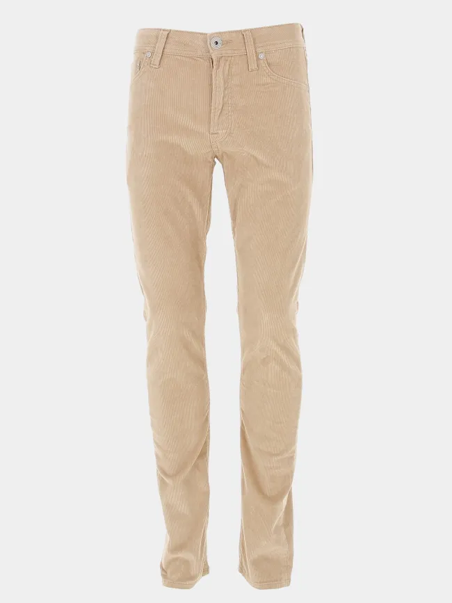 Pantalon en velours cotêlé beige homme - Jack & Jones | wimod