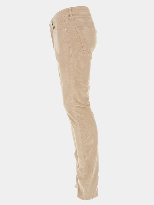 Pantalon en velours cotêlé beige homme - Jack & Jones | wimod