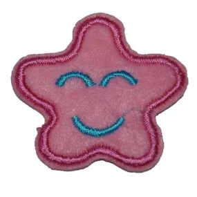 Patch etoile smiley ecusson thermocollant couture