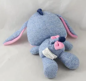 Peluche Bourriquet DISNEY NICOTOY bleu tricot laine 24 cm