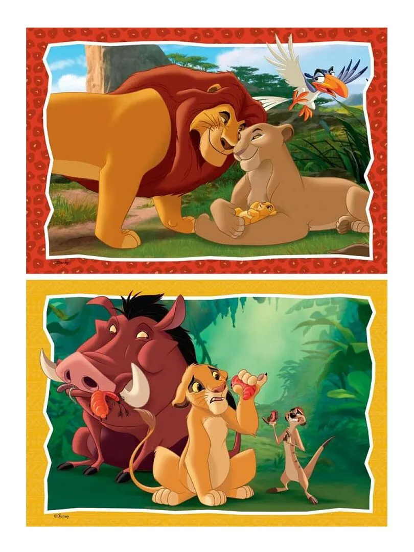 Puzzle le roi lion disney animal friends 2x24p - N/A