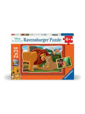 Puzzle le roi lion disney animal friends 2x24p - N/A