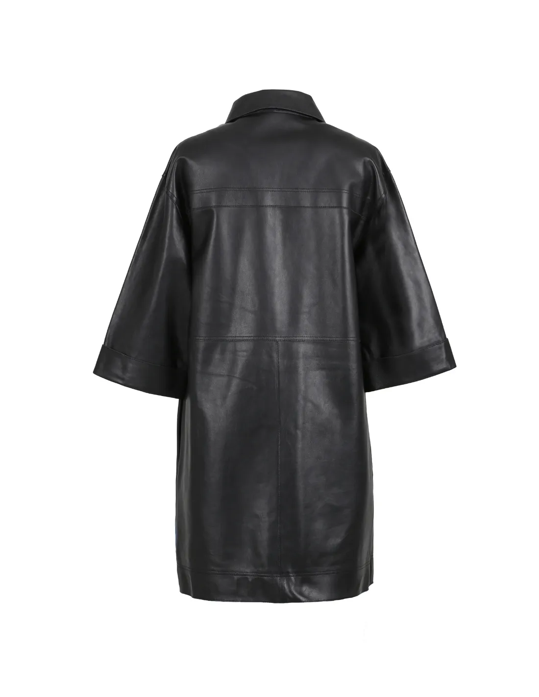 Robe en cuir Oakwood Caracas noire ref 54146