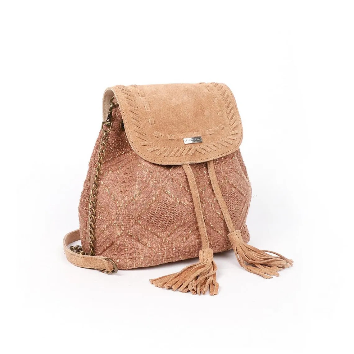 SAC A DOS MARRON en cuir | 3 Suisses