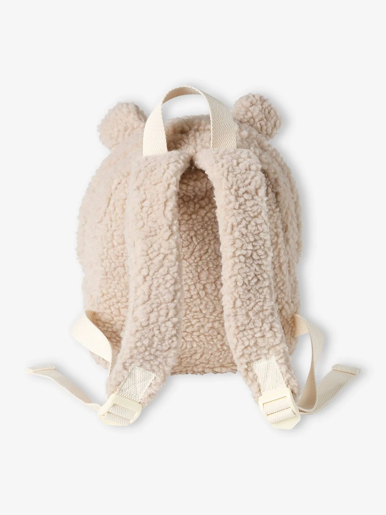 Sac à dos ours en sherpa enfant beige - Vertbaudet