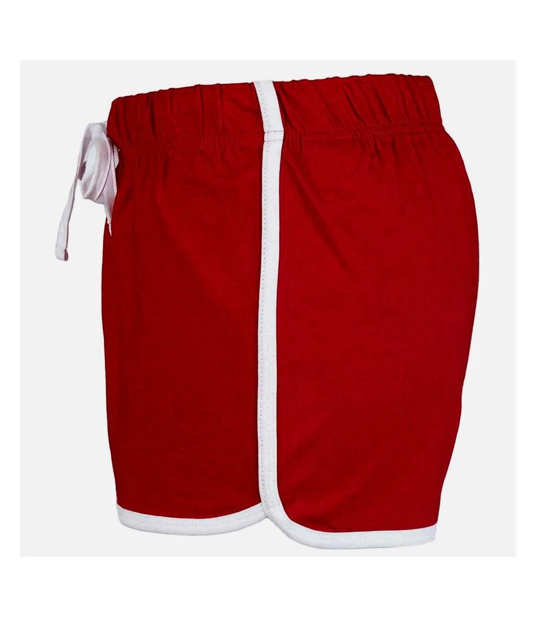 Short rétro femme rouge / blanc Skinni Fit