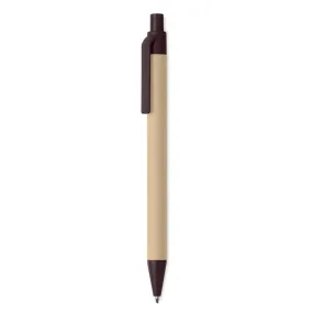 Stylo bille en papier recyclé et cosse de café - JANEIRO