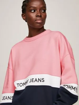 Sweat colour-block en polaire | Blanc | Tommy Hilfiger