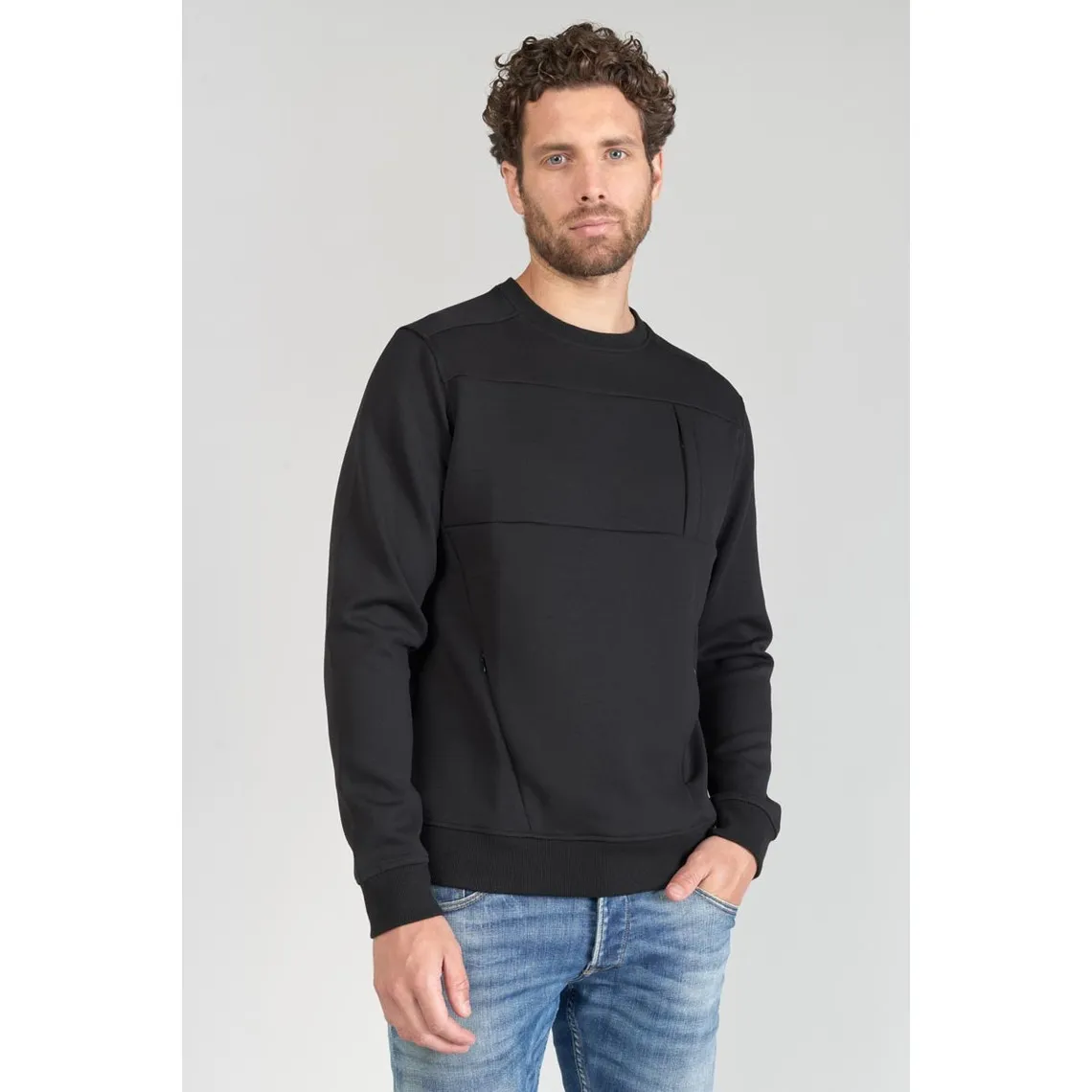 Sweat-Shirt BIRO noir Le Temps des Cerises - Pull / Gilet / Sweatshirt Homme sur MenCorner